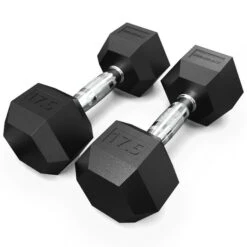 Synergee Rubber Hex Dumbbell Pairs -Fitness Equipment Sales 17.5lb 20image 201 20pair