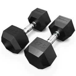 Synergee Rubber Hex Dumbbell Pairs -Fitness Equipment Sales 27.5lb 20image 201 20pair