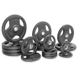 XMark Fitness Rubber Coated Tri-grip Olympic Plate Set XM-3377-BAL 17 XMark Fitness Rubber Coated Tri-grip Olympic Plate Set XM-3377-BAL -Fitness Equipment Sales 3377 BAL 345 1
