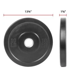 XMark Fitness Black Olympic Bumper Plates Pair XM-3385 DISCONTINUED 11 XMark Fitness Black Olympic Bumper Plates Pair XM-3385 DISCONTINUED -Fitness Equipment Sales 3385 10 P 3