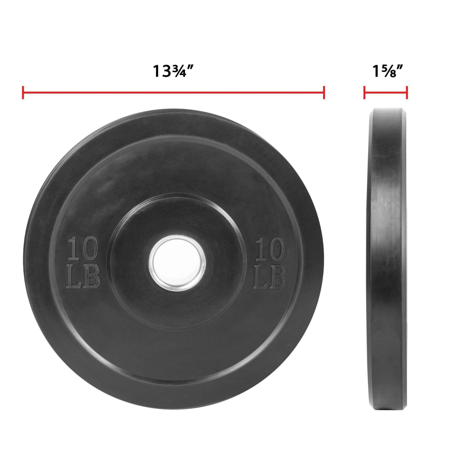XMark Fitness Black Olympic Bumper Plates Pair XM-3385 DISCONTINUED 6 XMark Fitness Black Olympic Bumper Plates Pair XM-3385 DISCONTINUED - Image 6