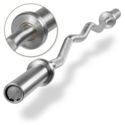 XMark Fitness Olympic EZ Curl Bar XM-3677 -Fitness Equipment Sales 3677 CHROME 4