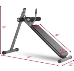 XMark Fitness 12 Position Ergonomic Adjustable Decline Ab Bench XM-4416.1 -Fitness Equipment Sales 4416.1 3