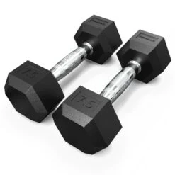 Synergee Rubber Hex Dumbbell Pairs -Fitness Equipment Sales 7.5lb 20pair 20image 201