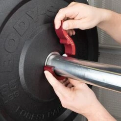 Body-Solid Tools Roepke Olympic Collar (Pair) BSTROC -Fitness Equipment Sales BSTRC01 RED 02