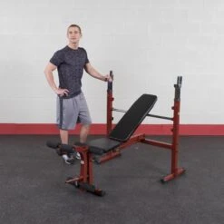 Best Fitness Folding Olympic Bench With Leg Developer BFOB10 -Fitness Equipment Sales BestFitnessBFOB10FoldingOlympicBenchwithLegDeveloperStanding