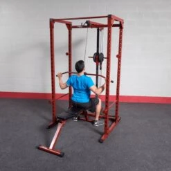 Best Fitness Power Rack BFPR100 -Fitness Equipment Sales BestFitnessBFPR100PowerRackLatPull