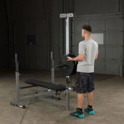 Body Solid Body-Solid PowerCenter Rack Bench Combo GDIB46L 16 Body Solid Body-Solid PowerCenter Rack Bench Combo GDIB46L -Fitness Equipment Sales Body SolidGDIB46LPowerCenterRackBenchComboExerciseFigure1