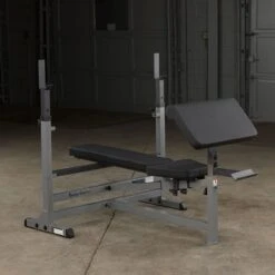 Body Solid Body-Solid PowerCenter Rack Bench Combo GDIB46L 15 Body Solid Body-Solid PowerCenter Rack Bench Combo GDIB46L -Fitness Equipment Sales Body SolidGDIB46LPowerCenterRackBenchComboFlat