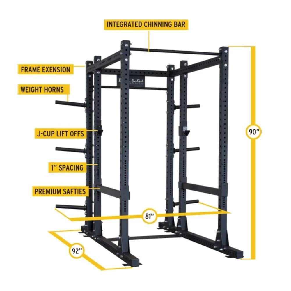 Body-Solid ProClub Commercial Extended Power Rack SPR1000BACK 3 Body-Solid ProClub Commercial Extended Power Rack SPR1000BACK - Image 3