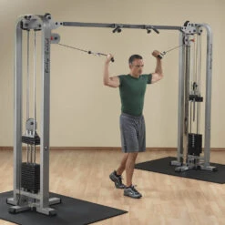 Body-Solid Pro Clubline Cable Crossover SCC1200G -Fitness Equipment Sales Body SolidSCC1200GProClubCableCrossoverDoubleHighPullCurl