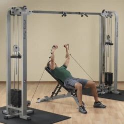 Body-Solid Pro Clubline Cable Crossover SCC1200G -Fitness Equipment Sales Body SolidSCC1200GProClubCableCrossoverInclinedPress