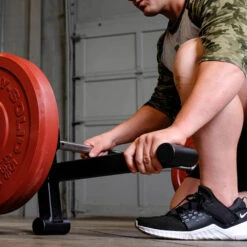 Body-Solid Tools Olympic Bar Jacks BSTOBJ -Fitness Equipment Sales Body SolidToolsBSTOBJOlympicBarJacksFrontSideView