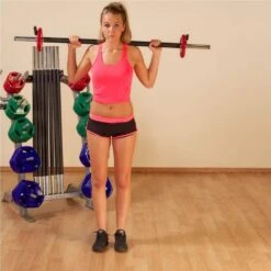 Body Solid Body-Solid Cardio Weight Set GCRPACK 29 Body Solid Body-Solid Cardio Weight Set GCRPACK -Fitness Equipment Sales Body Solid GCRPACK Cardio Weight Set Squat Front View Behind Neck