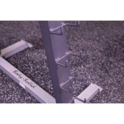 Body Solid Body-Solid 12 Pair Vinyl Dumbbells With Rack GDR24-VPACK -Fitness Equipment Sales Body Solid GDR24 VPACK 12 Pair Vinyl Dumbbells With Rack Close Up