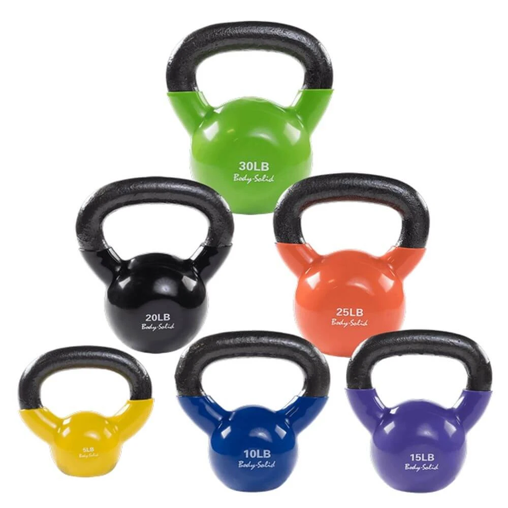 Body Solid Body-Solid Vinyl Coated Kettlebell Sets KBVS 2 Body Solid Body-Solid Vinyl Coated Kettlebell Sets KBVS - Image 2