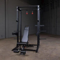 Body-Solid Commercial Extended Half Rack Package SPR500BACKP4 -Fitness Equipment Sales Body Solid SPR500BACKP4 Commercial Extended Half Rack Package Front View Close Up