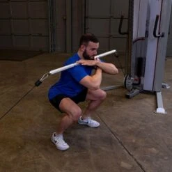 Body-Solid Tools MB100A Aluminum Revolving Dual Cable Straight Bar 15 Body-Solid Tools MB100A Aluminum Revolving Dual Cable Straight Bar -Fitness Equipment Sales Body Solid Tools MB100A Aluminum Revolving Dual Cable Straight Bar Squat