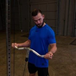 Body-Solid Tools Aluminum Revolving Curl Bar - MB229A -Fitness Equipment Sales Body Solid Tools MB229A Aluminum Revolving Curl Bar Outer Grip