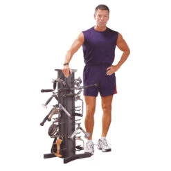 Body-Solid Cable Attachment Bundle with VDRA30 Vertical Storage Rack