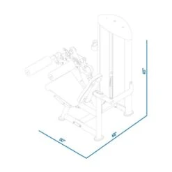 BodyKore Isolation Series Leg Extension Leg Curl GR639 25 BodyKore Isolation Series Leg Extension Leg Curl GR639 -Fitness Equipment Sales BodyKoreGR639IsolationSeriesSelectorizedLegExtensionLegCurlDimensions