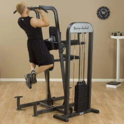 Body Solid Body-Solid Pro Select Weight Assisted Chin-Dip Machine FCD-STK -Fitness Equipment Sales FCDSTK Ex ChinUps