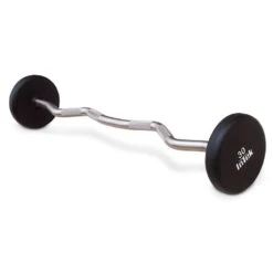 Intek Strength Armor Series Urethane Curl Bar Set, 20-110lbs