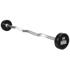 Intek Strength Bravo Series Urethane Fixed Curl Bars
