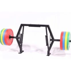 Intek Strength Modular Functional Bar -Fitness Equipment Sales IntekStrengthModularFunctionalBarsFrontViewWithWeebleJack