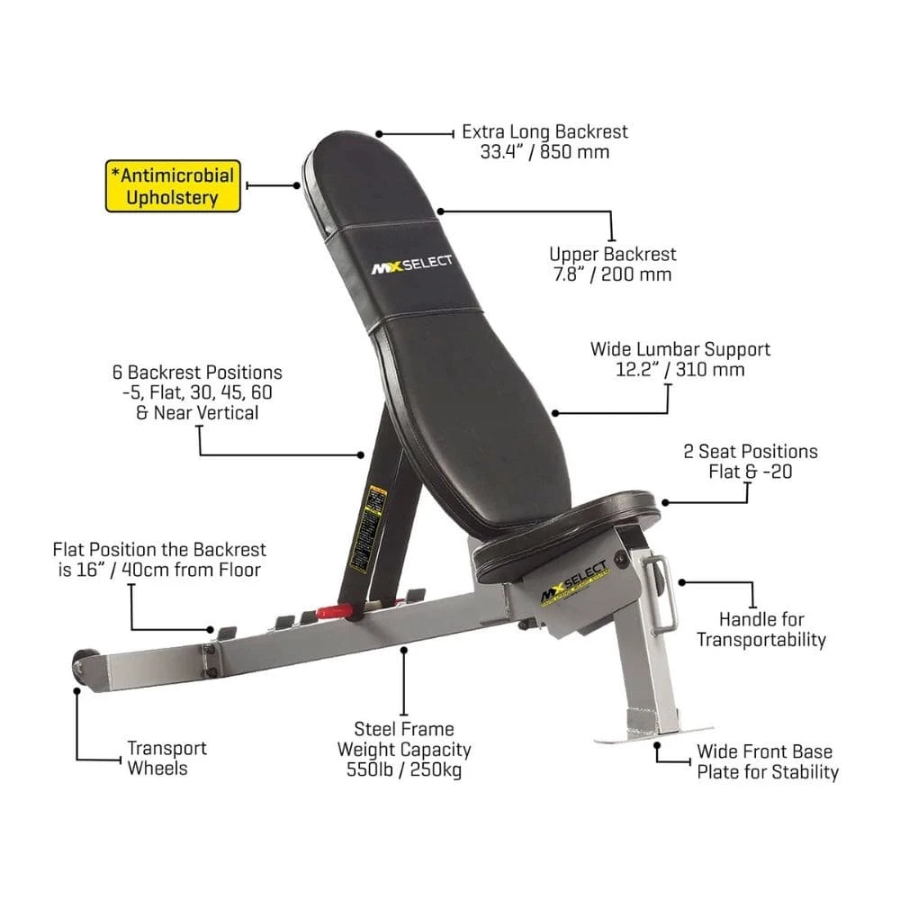 MX Select Adjustable FID Training Bench 3 MX Select Adjustable FID Training Bench - Image 3
