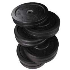 Body Solid Body-Solid 260lb USA Premium Rubber Bumper Plate Set OBPH260