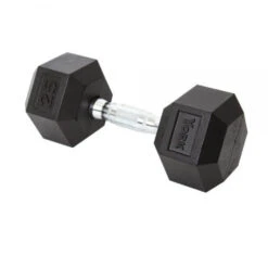 York Rubber Hex Dumbbells -Fitness Equipment Sales Rubber Hex 25 lb