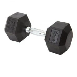 York Rubber Hex Dumbbells -Fitness Equipment Sales Rubber Hex 35 lb