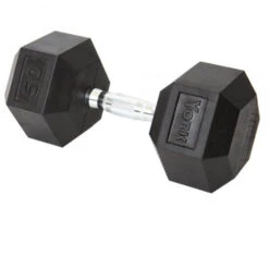 York Rubber Hex Dumbbells -Fitness Equipment Sales Rubber Hex 50 lb