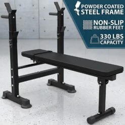 Synergee Adjustable Weight Bench With Barbell Rack -Fitness Equipment Sales SynergeeAdjustableWeightBenchwithBarbellRackFeatures