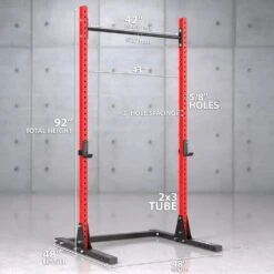 Synergee Squat Rack V2 8 Synergee Squat Rack V2 -Fitness Equipment Sales SynergeeV2SquatRackDimension