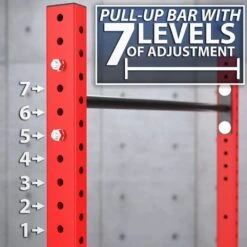 Synergee Squat Rack V2 10 Synergee Squat Rack V2 -Fitness Equipment Sales SynergeeV2SquatRackPullUpBarLevels