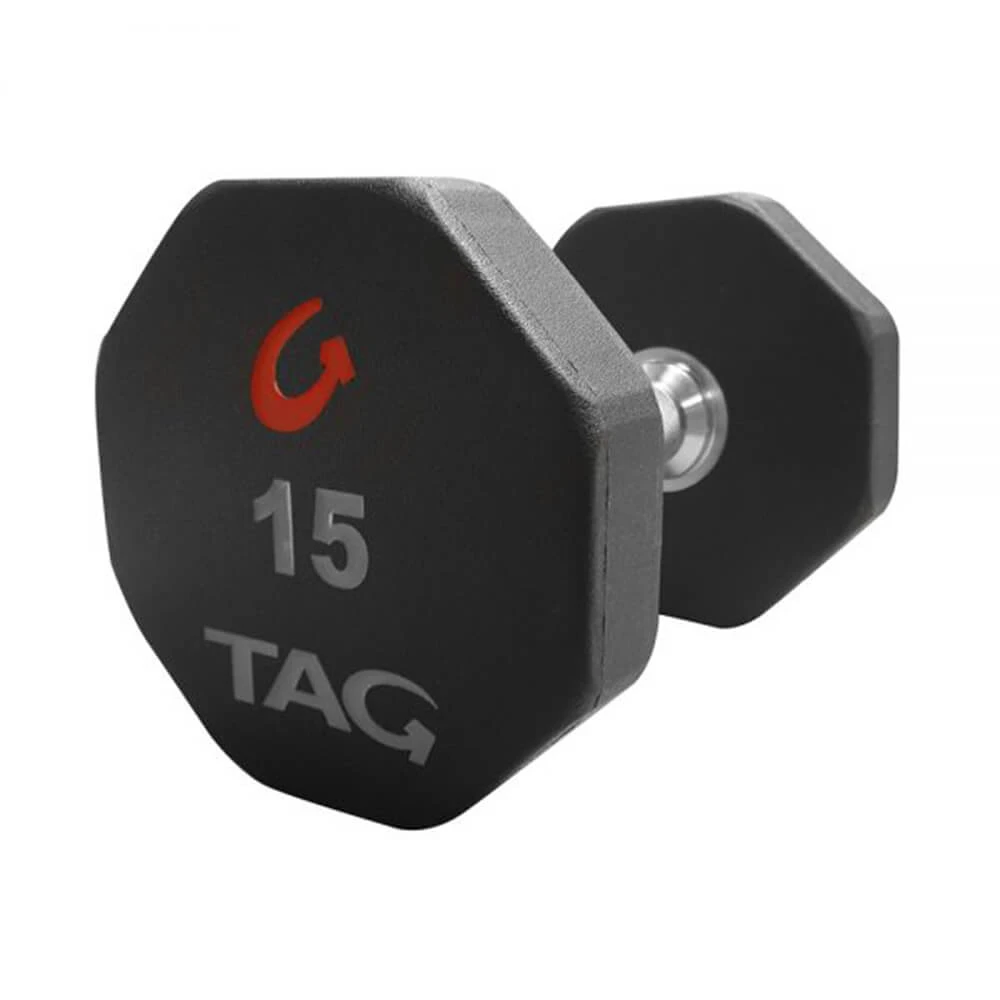 TAG 8-Sided Premium Ultrathane Dumbbell Sets 2 TAG 8-Sided Premium Ultrathane Dumbbell Sets - Image 2