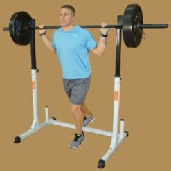 TDS Squat Rack H-93132 -Fitness Equipment Sales TDSH 93132SquatRackWithWeightsStanding