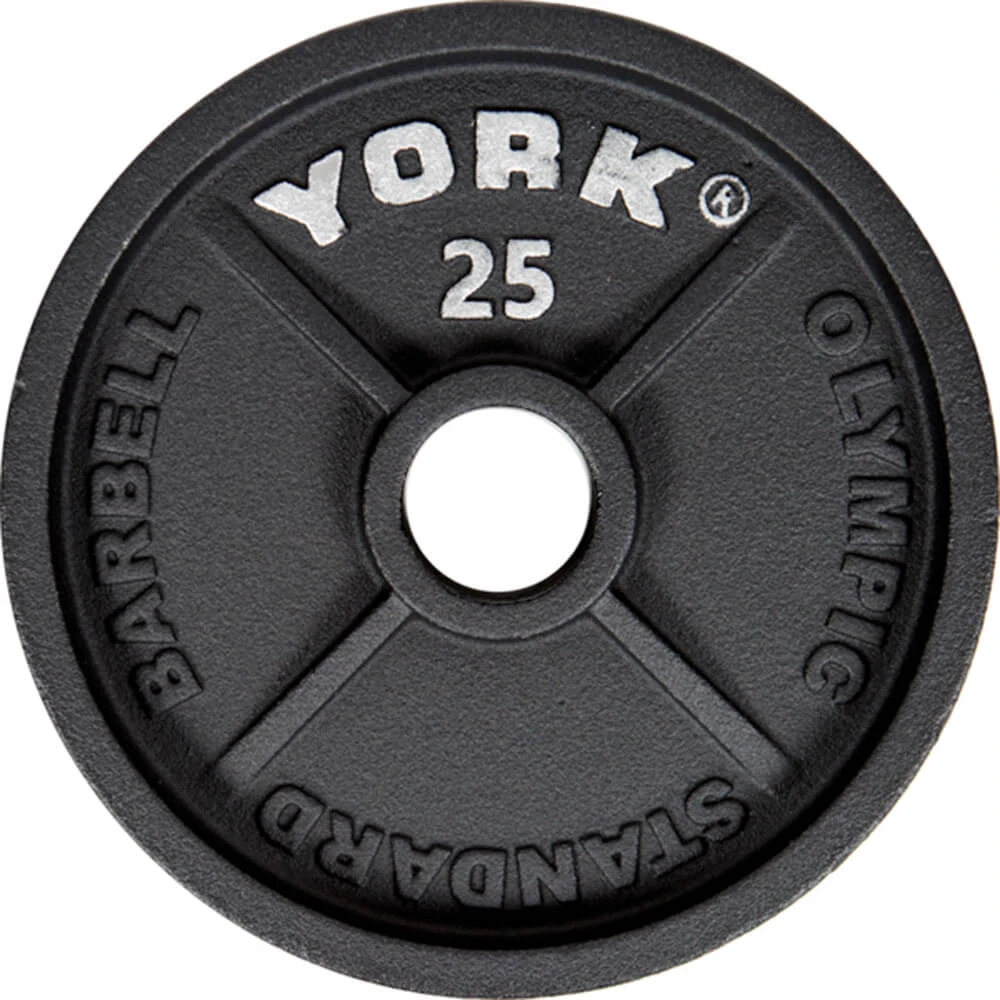 York Barbell Cast Iron Olympic Plates 5 York Barbell Cast Iron Olympic Plates - Image 5