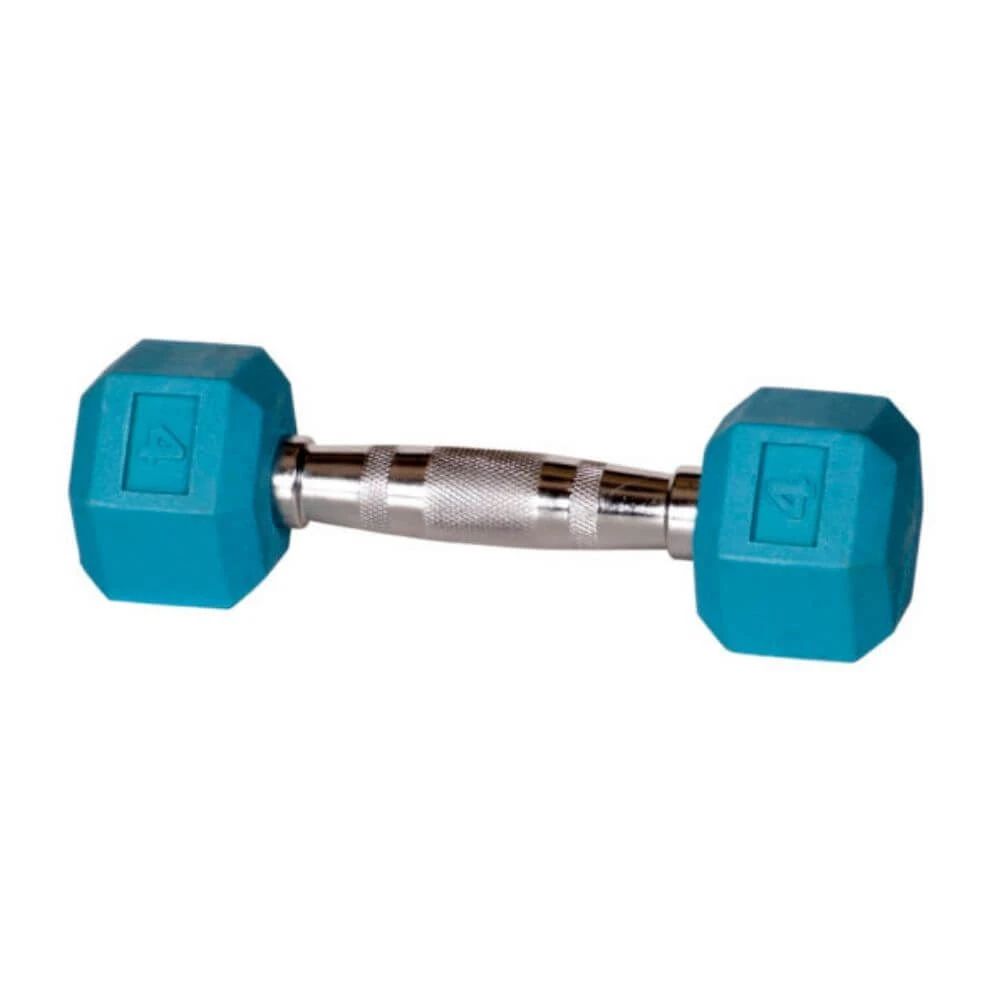 York Barbell Colored Rubber Dumbbells 4 York Barbell Colored Rubber Dumbbells - Image 4