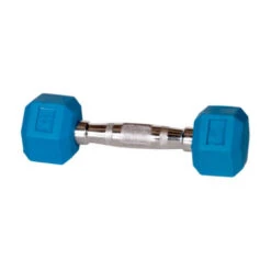 York Barbell Colored Rubber Dumbbells 14 York Barbell Colored Rubber Dumbbells -Fitness Equipment Sales York Barbell 15402 Rubber Hex Dumbbell Color 5lbs
