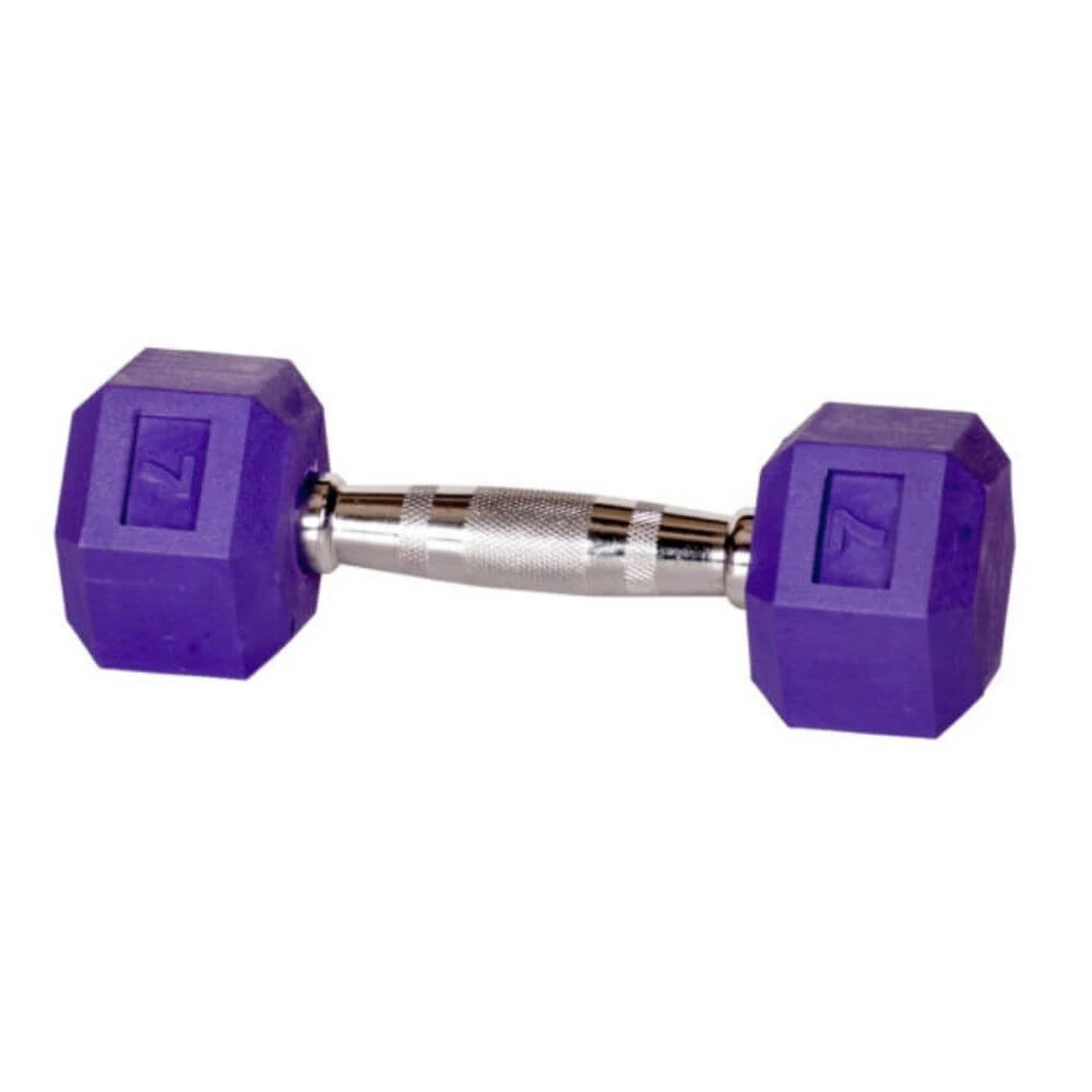 York Barbell Colored Rubber Dumbbells 7 York Barbell Colored Rubber Dumbbells - Image 7