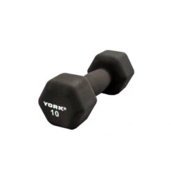 York Barbell Black Neoprene Hexagon Fitbells -Fitness Equipment Sales York Barbell 15601 Black Neoprene Hexagon Fitbells 10