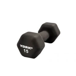 York Barbell Black Neoprene Hexagon Fitbells -Fitness Equipment Sales York Barbell 15601 Black Neoprene Hexagon Fitbells 15