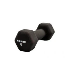 York Barbell Black Neoprene Hexagon Fitbells -Fitness Equipment Sales York Barbell 15601 Black Neoprene Hexagon Fitbells 6