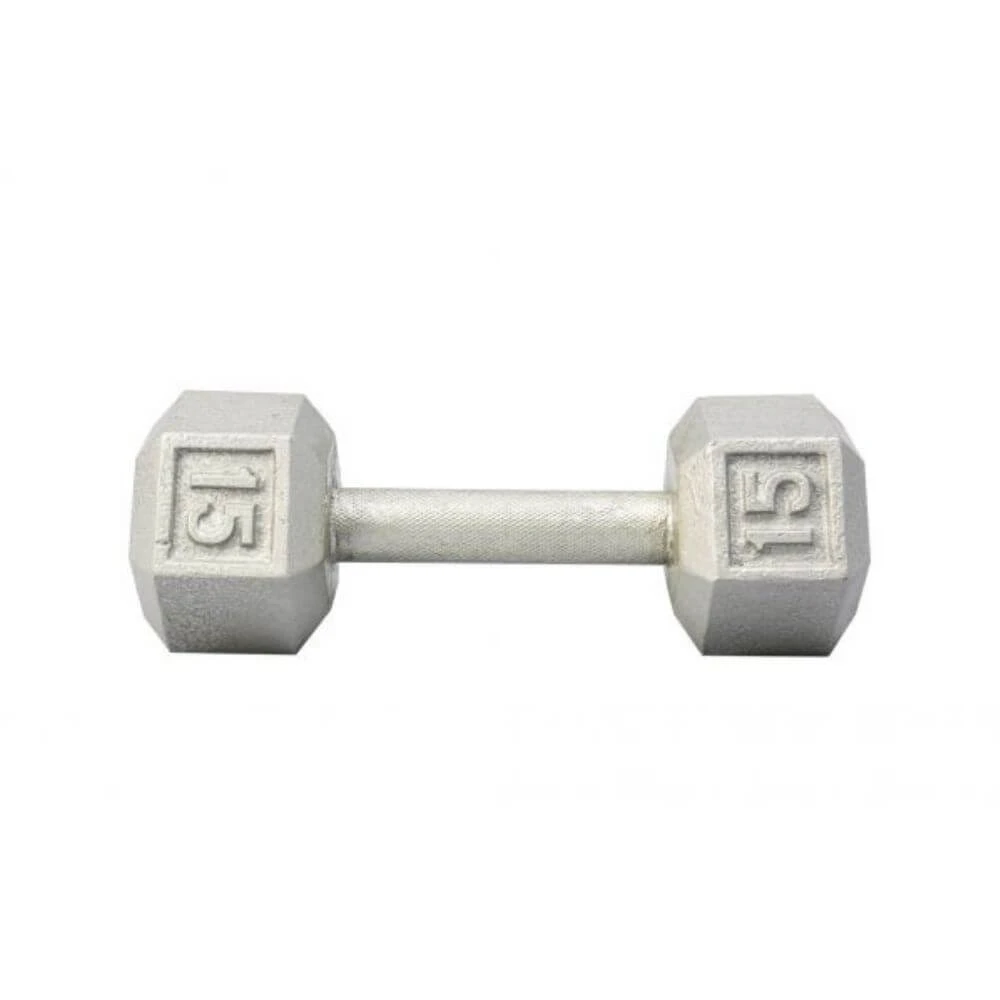 York Barbell Cast Iron Hex Dumbbells 7 York Barbell Cast Iron Hex Dumbbells - Image 7
