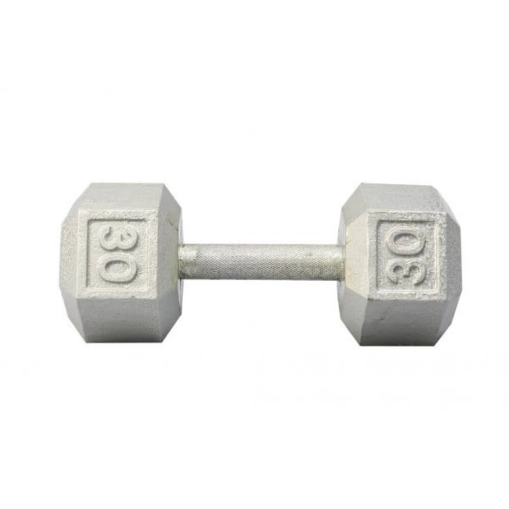 York Barbell Cast Iron Hex Dumbbells 10 York Barbell Cast Iron Hex Dumbbells - Image 10