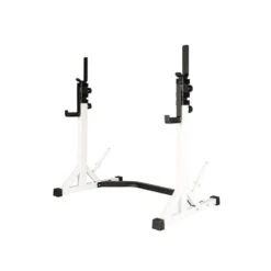 York Barbell FTS Press Squat Stands -Fitness Equipment Sales York Barbell 48057 FTS Press Squat Stands lowered