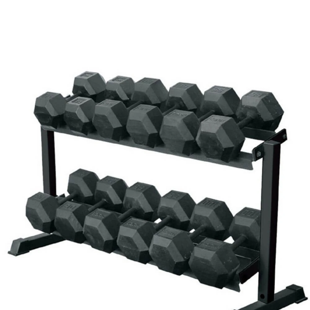 York Barbell Two Tier Pro-Hex Rack 1 York Barbell Two Tier Pro-Hex Rack